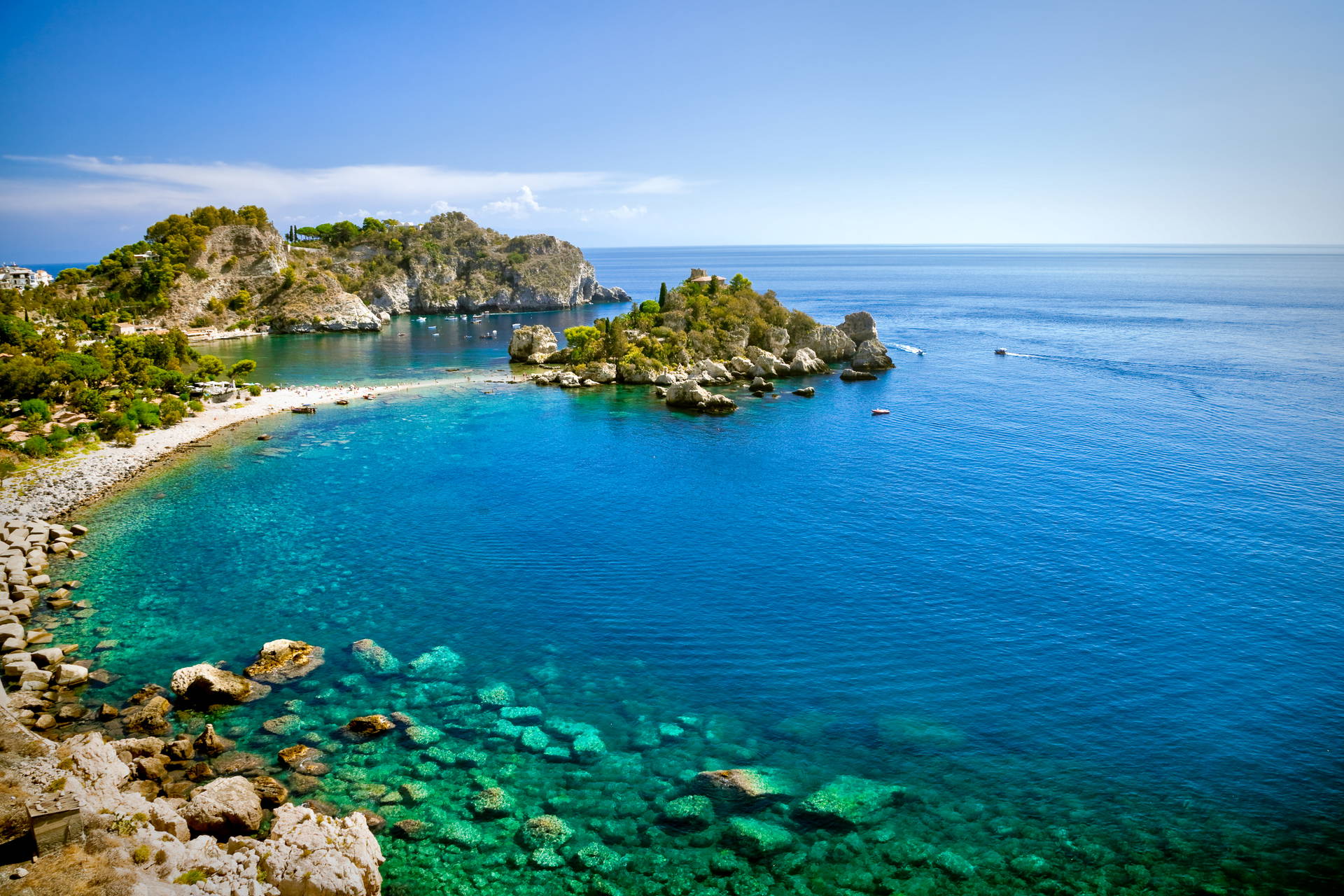Isola Bella w Taorminie, Sycylia.