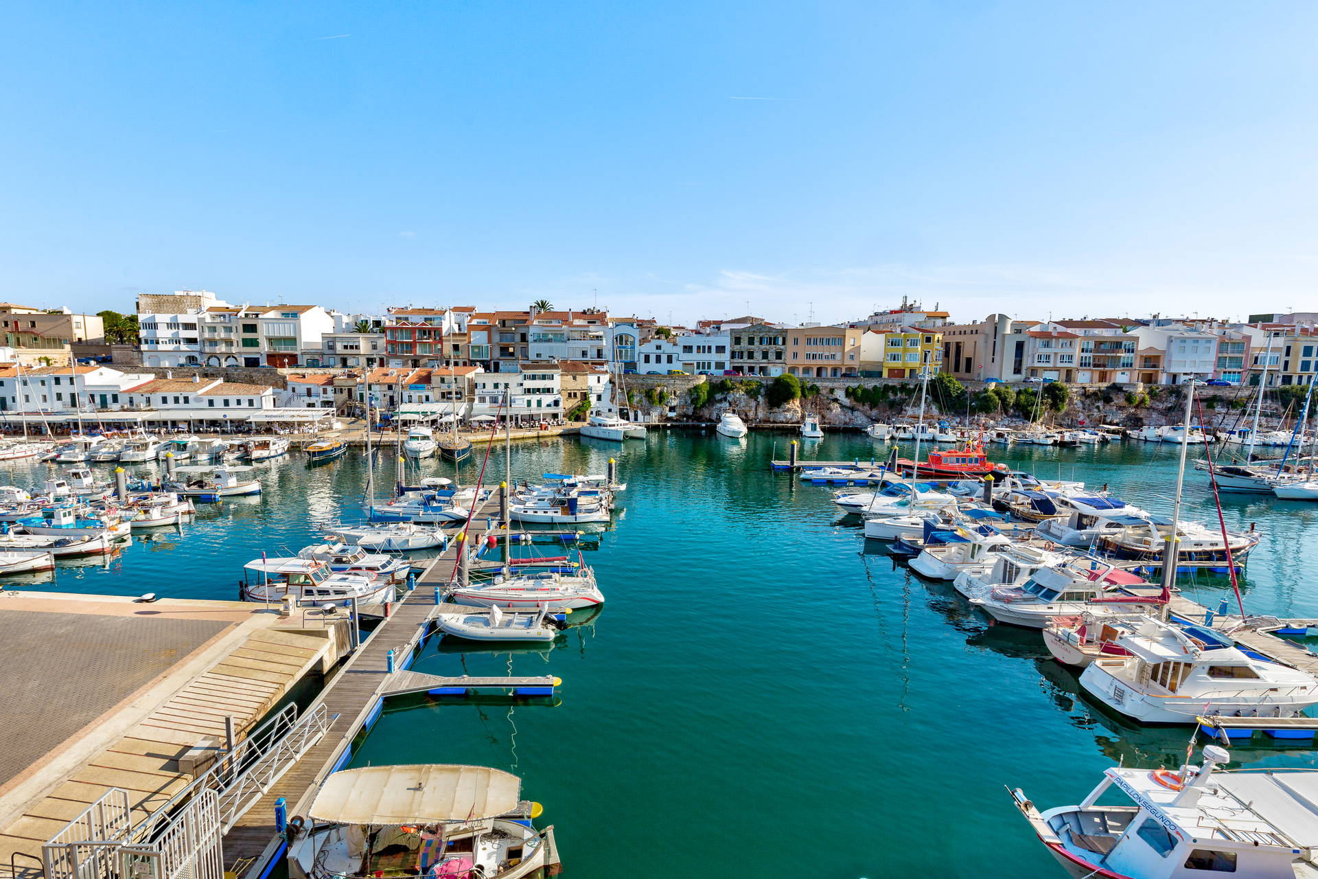 Port w Ciutadella de Menorca.