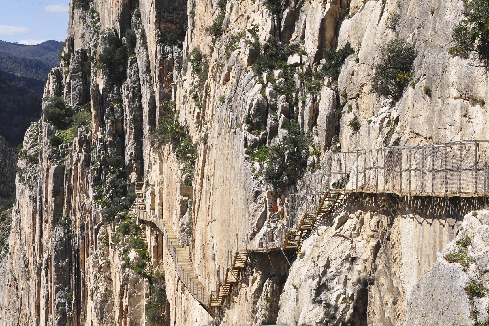 Ścieżka El Caminito del Rey w Hiszpanii.