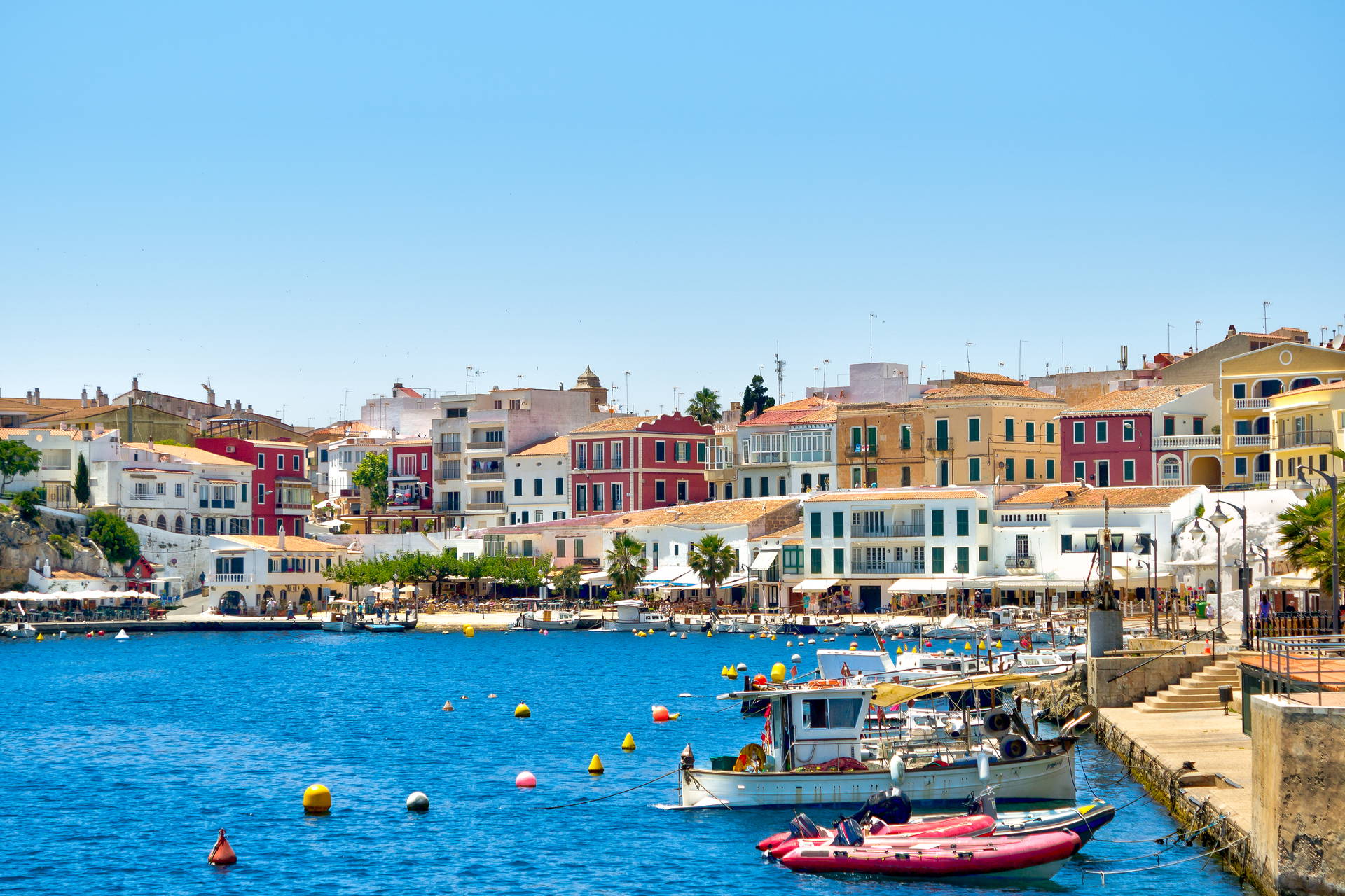 Port w Binibeca Vell na Minorce, Hiszpania.