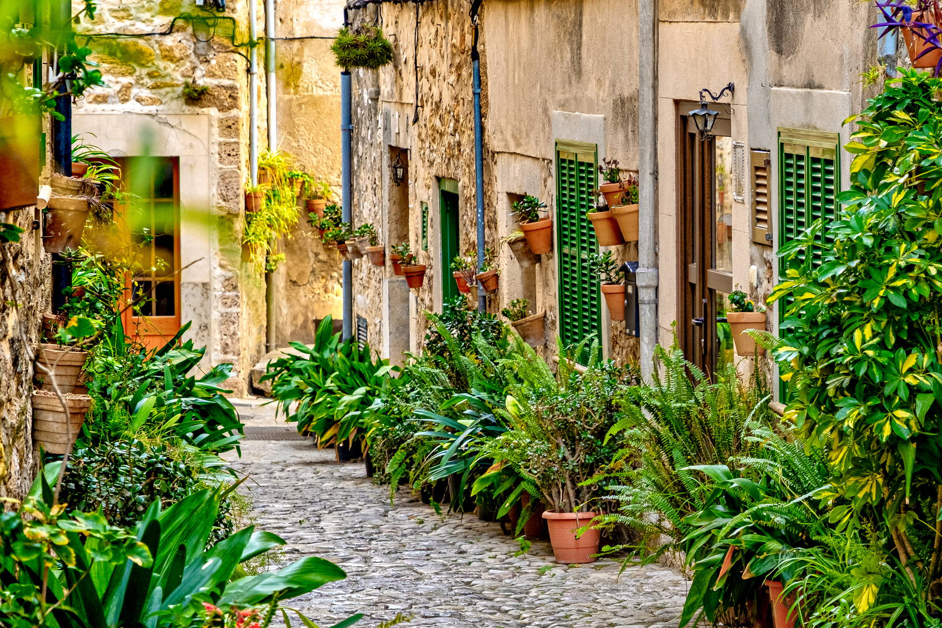 Ulica w Valldemossie, Majorka.