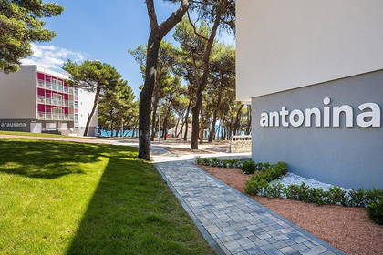 Letni widok na budynki "Antonina" i "Arausana".