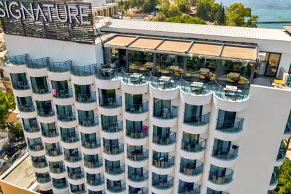 Widok z lotu ptaka na hotel Signature Blue Resort.