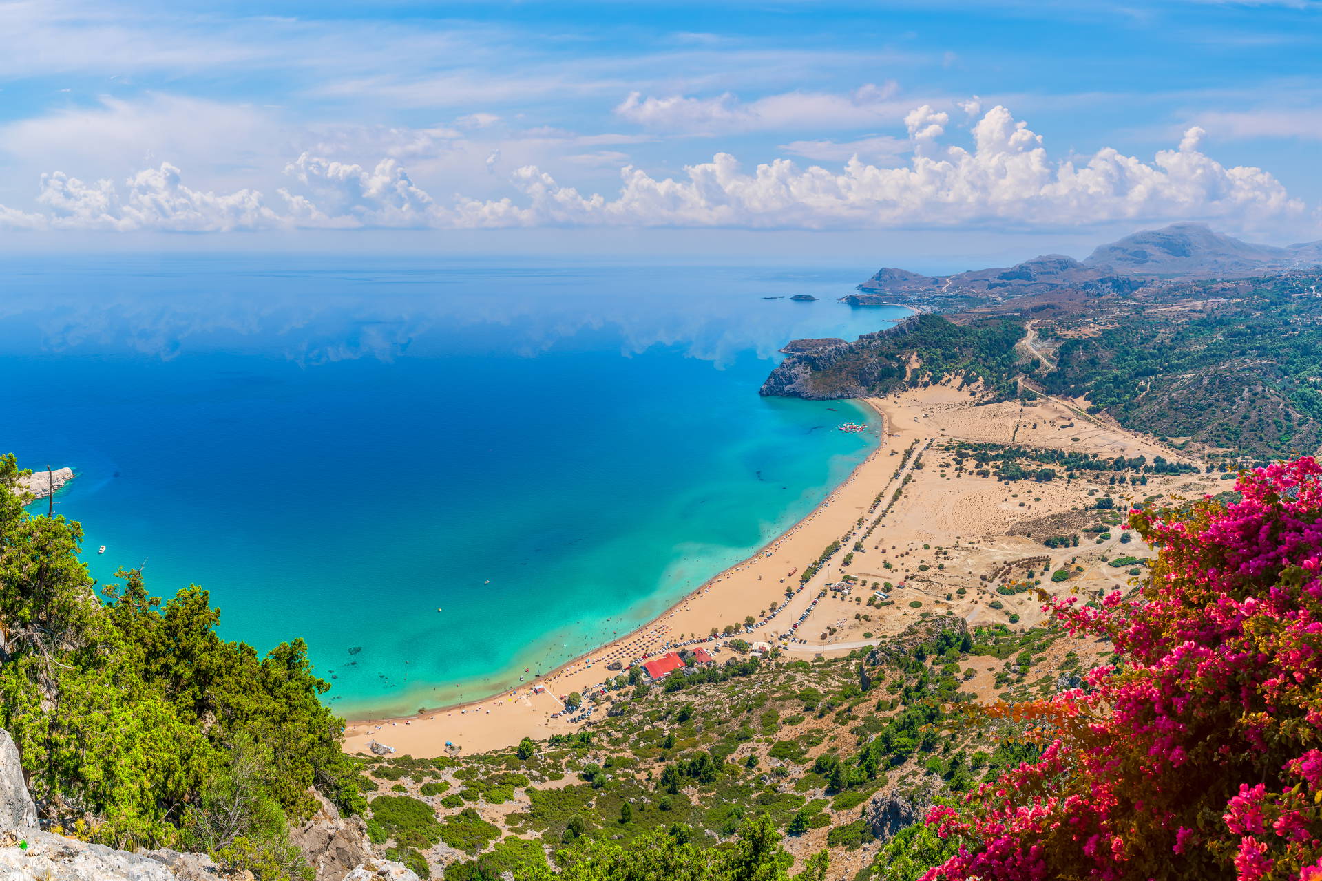 Plaża Tsambika na Rodos.