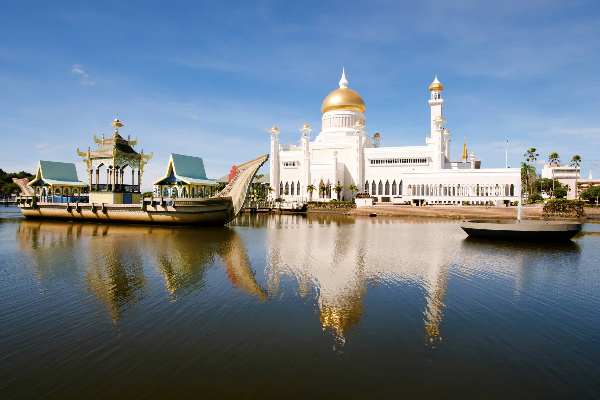 Meczet Omara Ali Saifuddiena w Bandar Seri Begawan.