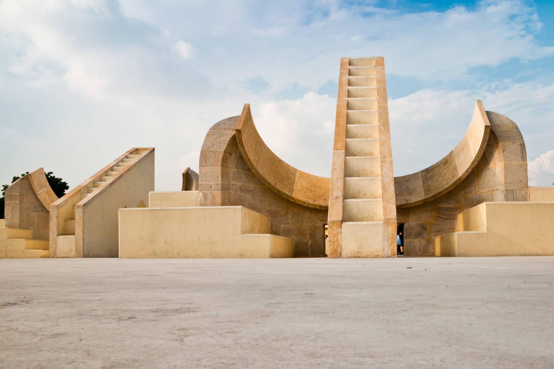 Kompleks architektoniczny Jantar Mantar w Dżajpurze, Indie.