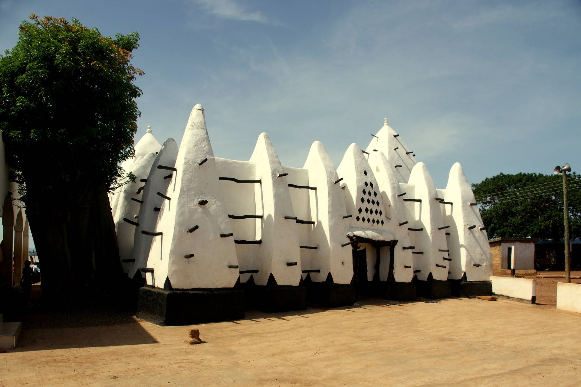 Wielki Meczet w Larabandze, Ghana.