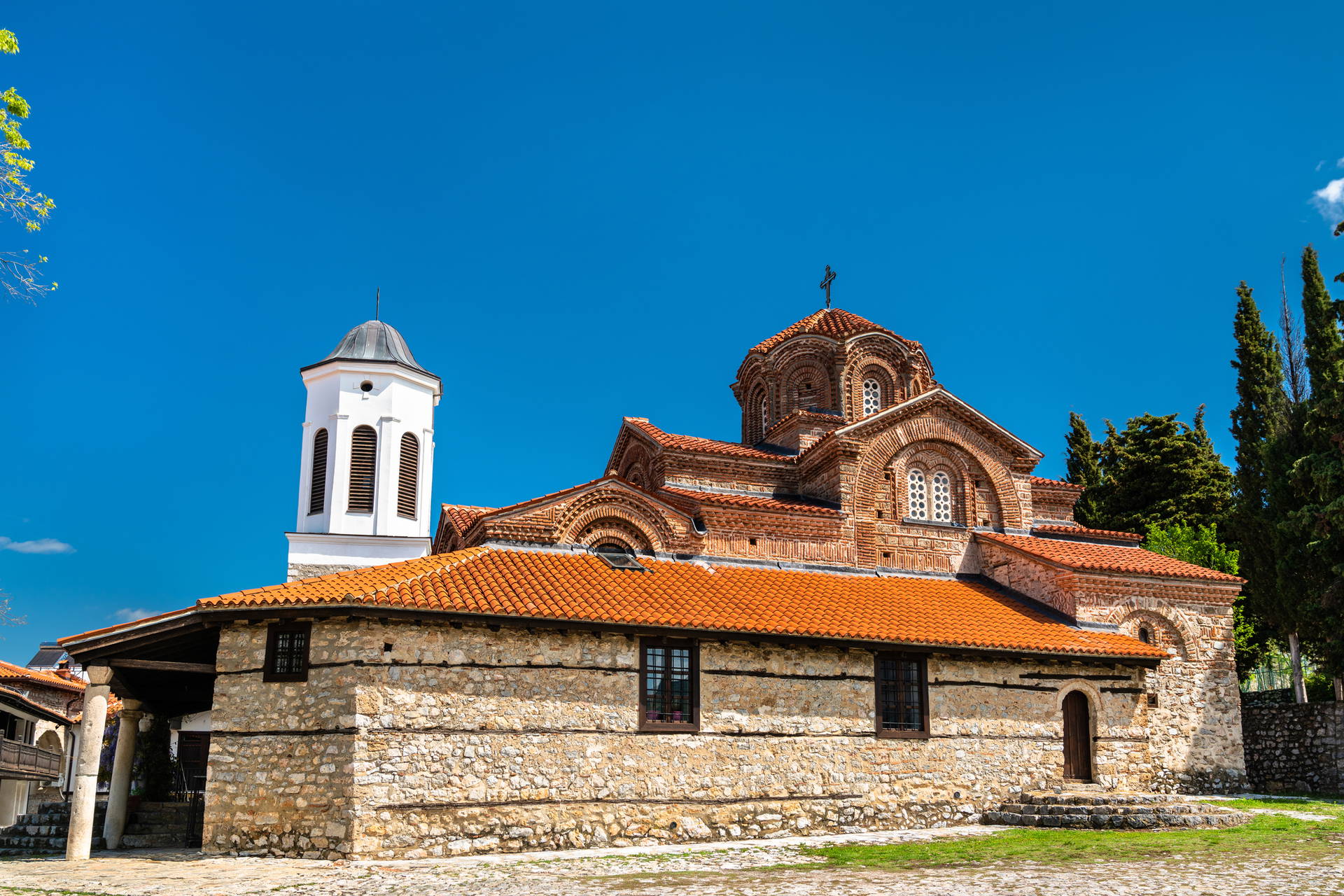 Cerkiew św. Jana Teologa w Kaneo, Macedonia Północna.