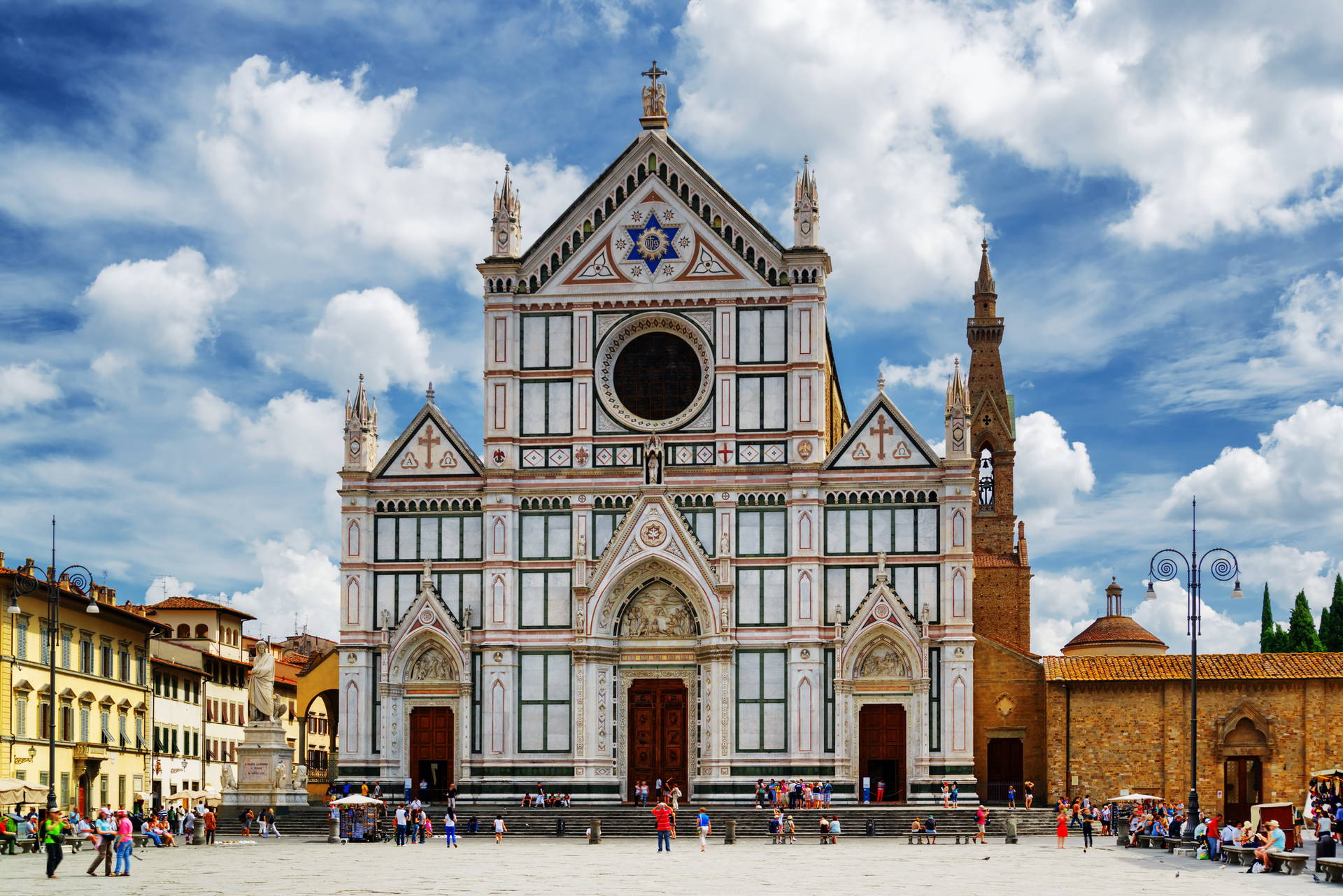 Fasada Bazyliki Santa Croce we Florencji.