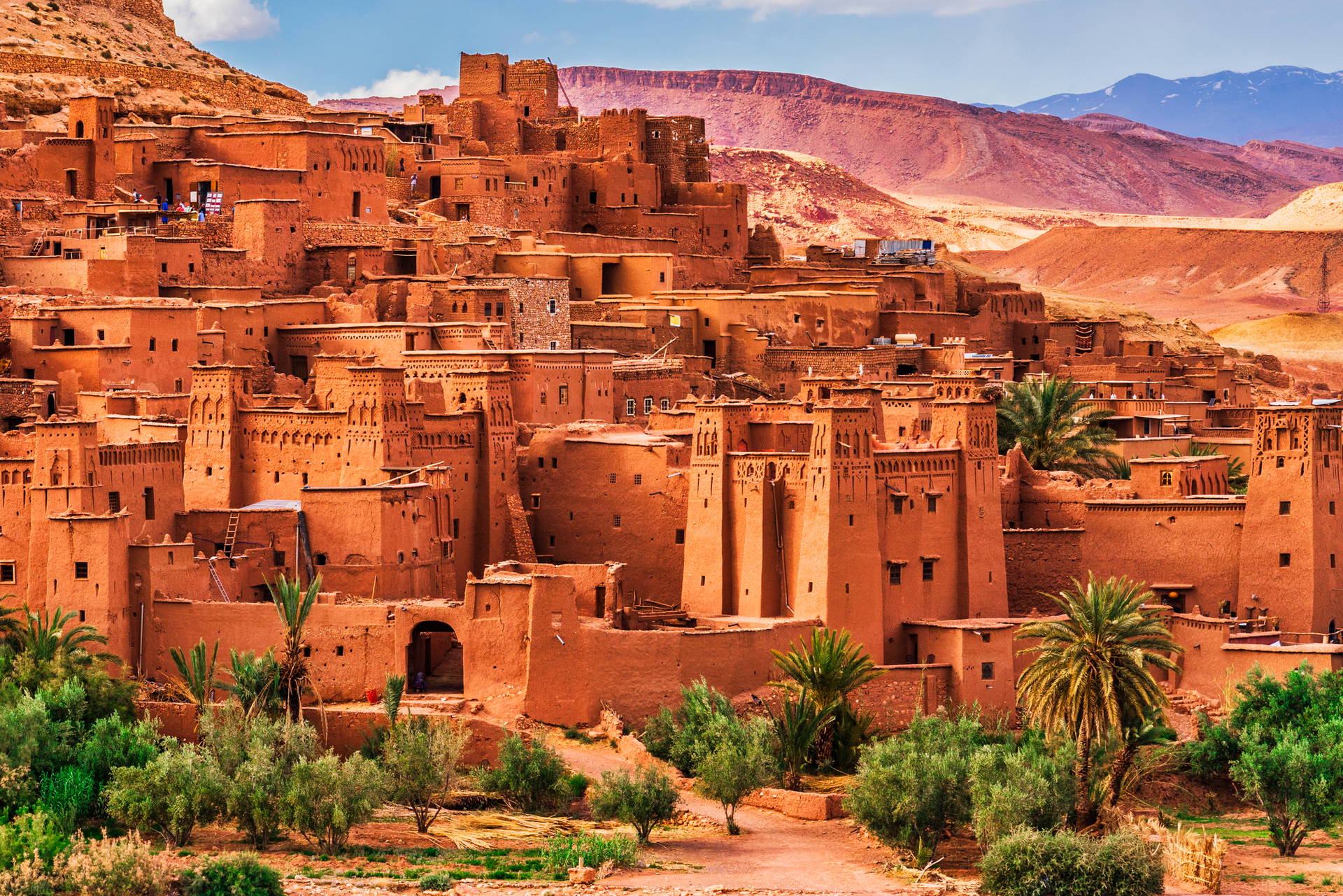 Starożytna osada Ait Benhaddou w Maroku.