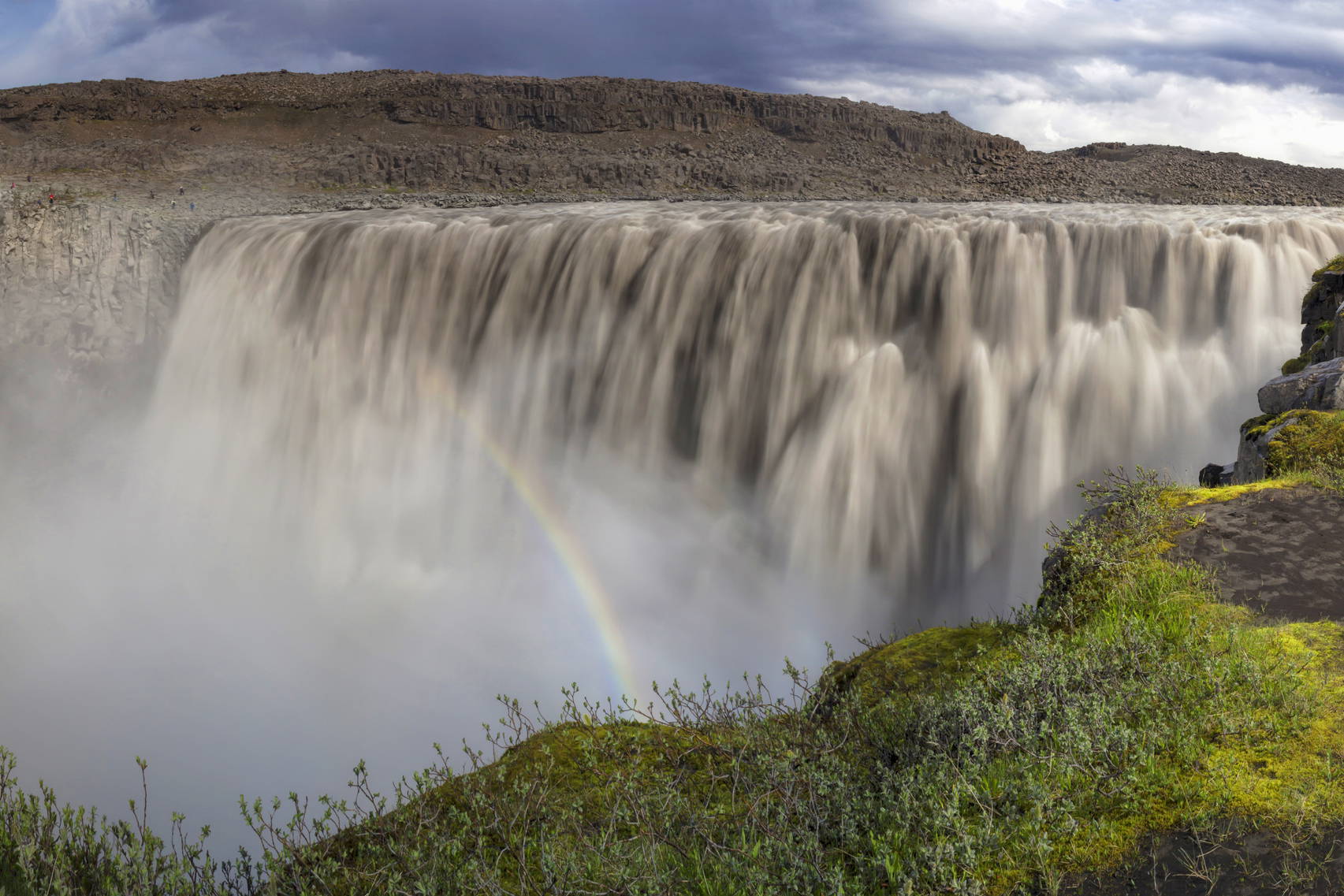 Panorama wodospadu Dettifoss na Islandii.