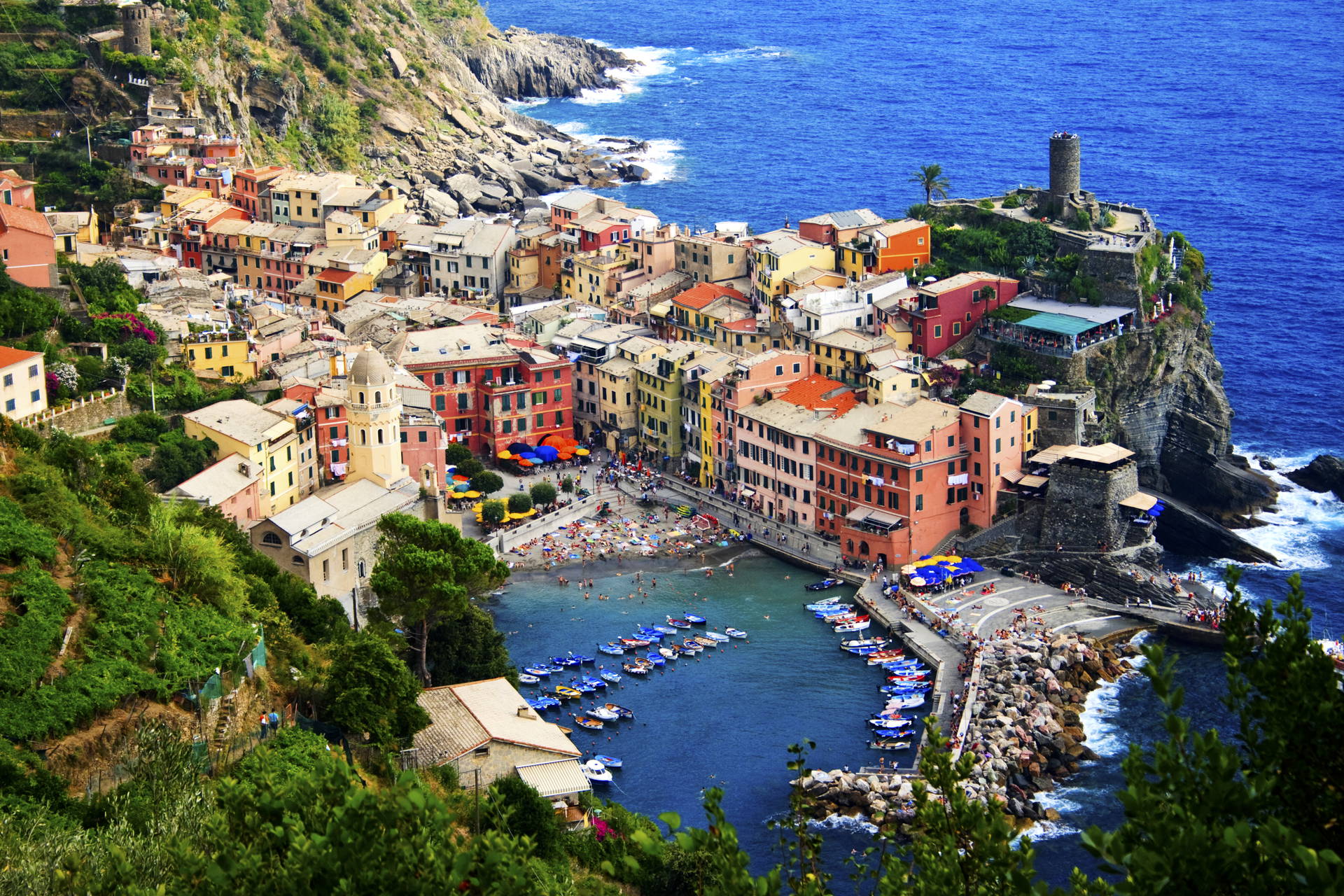 Vernazza, jedna z miejscowości Cinque Terre we Włoszech.
