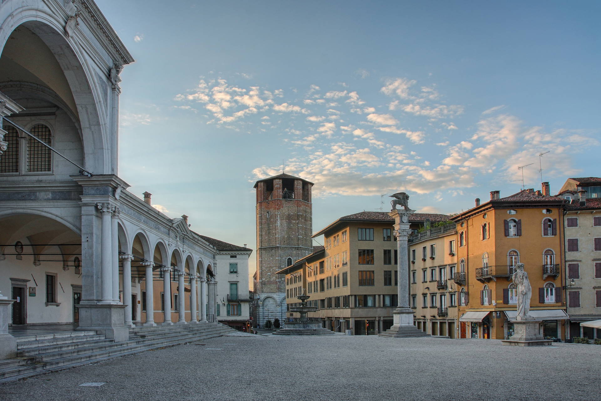 Piazza di San Marco w Udine, Włochy.