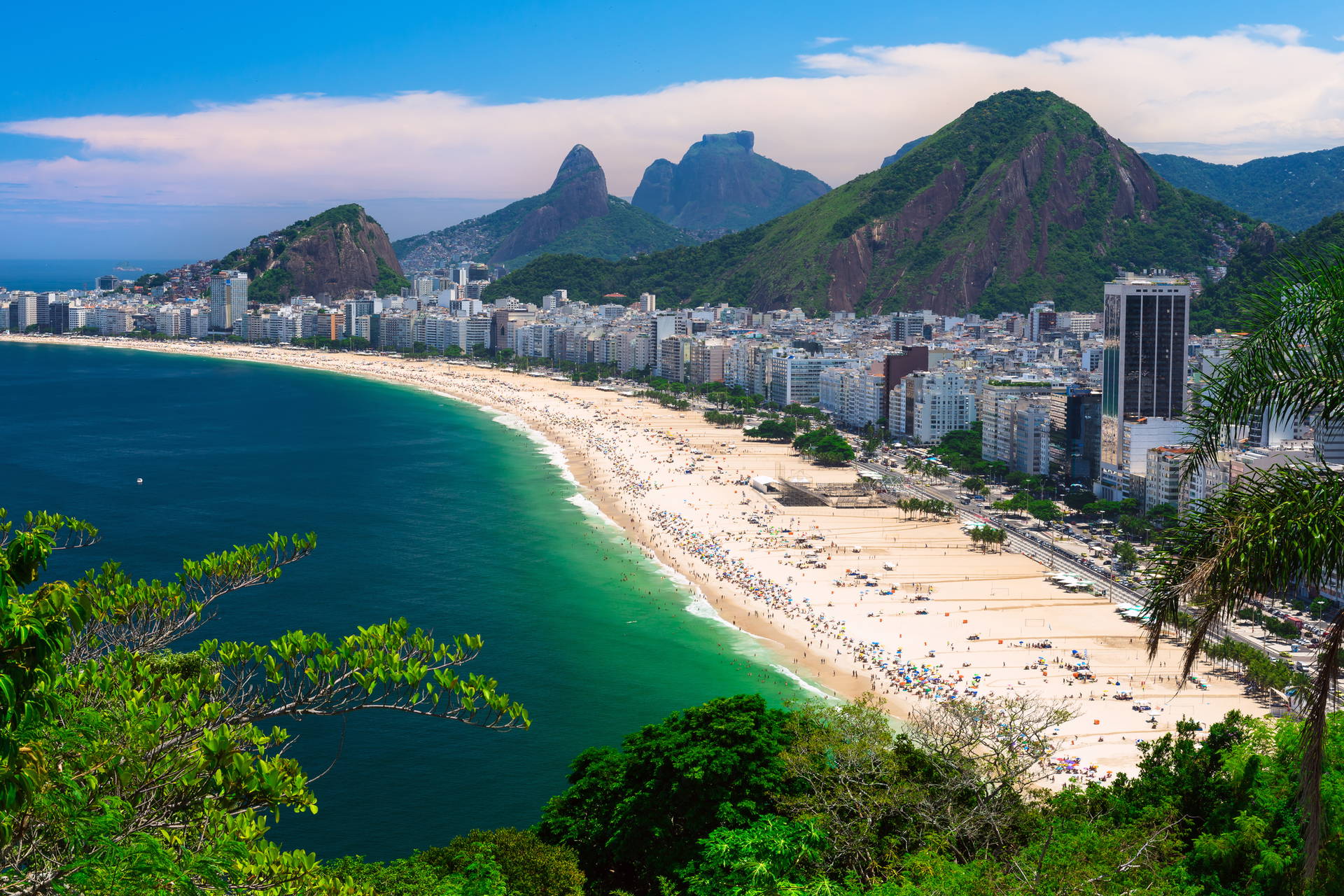 Plaża Copacabana w Rio de Janeiro, Brazylia.
