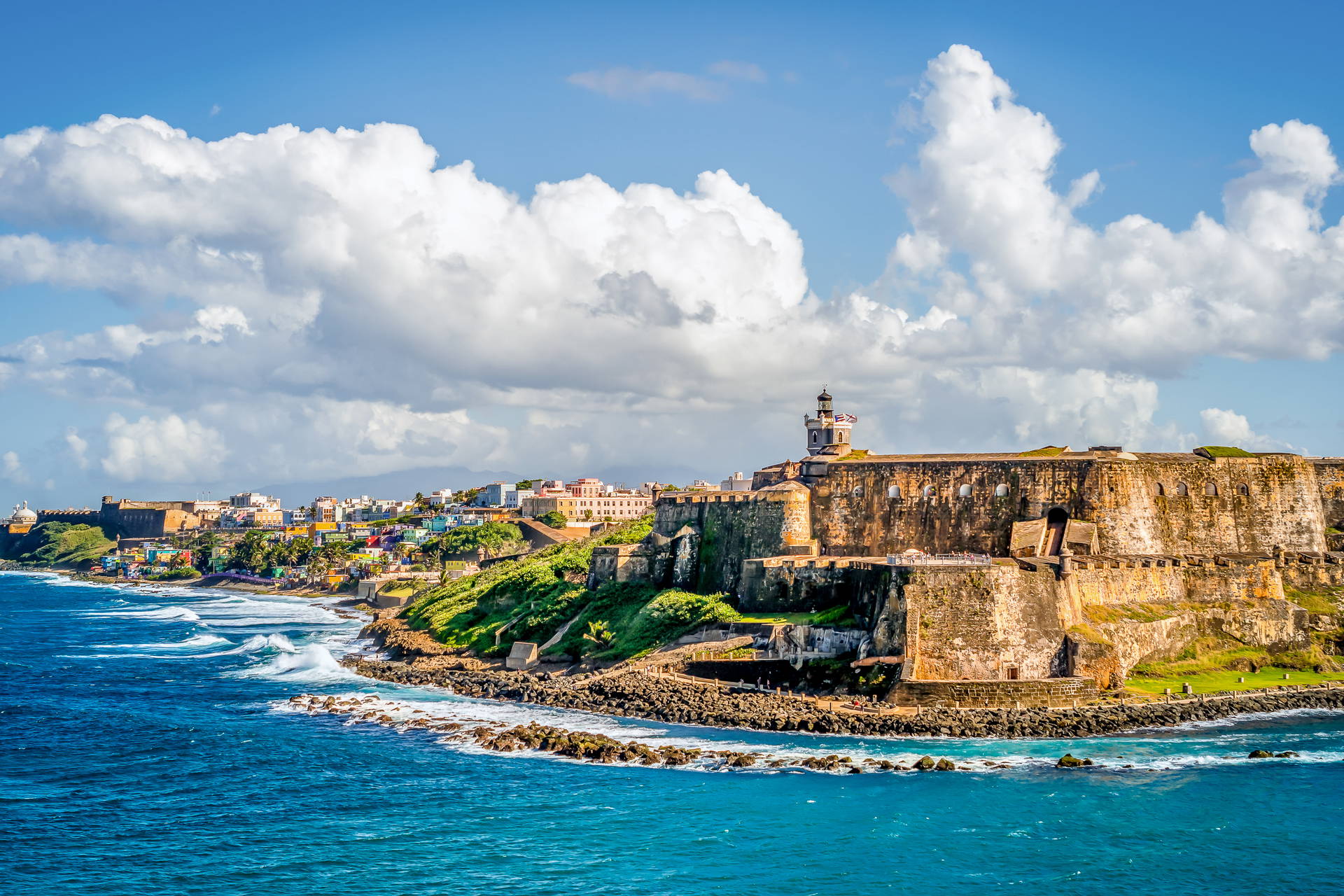 Castillo San Felipe del Morro w San Juan, Portoryko.
