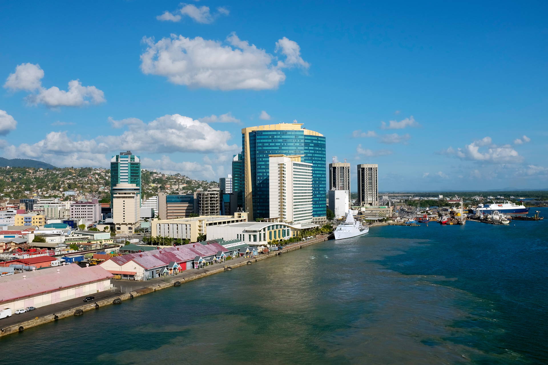 Widok na Port of Spain, stolicę Trynidadu i Tobago.