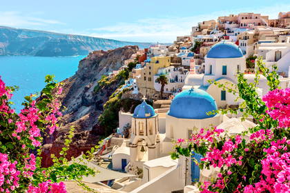 Oia na Santorini w Grecji.