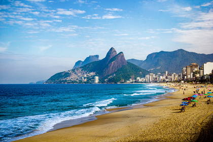 Plaża Ipanema w Rio de Janeiro, Brazylia.