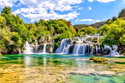 Wodospady Krka, Chorwacja.