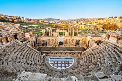 Teatr rzymski w Ammanie, Jordania.