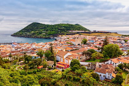 Panorama Terceiry z widokiem na Angra do Heroísmo.